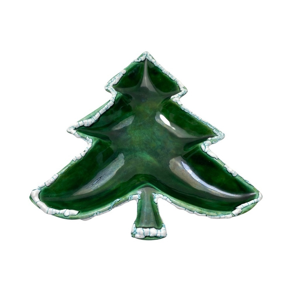 Vintage 1977 Christmas Tree Candy Dish